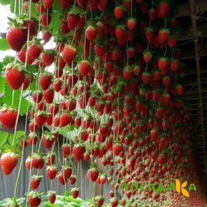 Клубника ампельная Анастасия купить по цене от 370р. в интернет-магазине «Посадика» с доставкой почтой в в Чекалине и по всей России – [изображение №1].